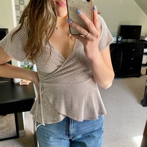 Caution to the Wind V-Neck Tee